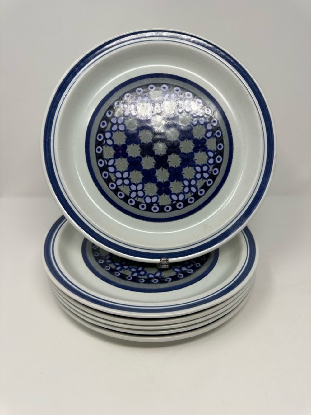 Vintage Royal Doulton Tangier Dinner Plates  10” LS1005 1973 Lambeth Set 6